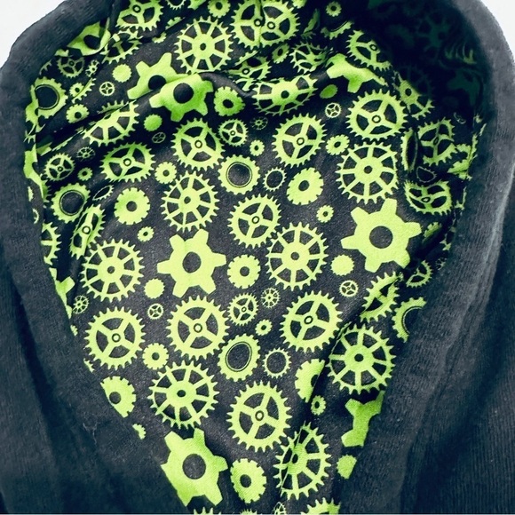 Wicked Broadway Musical Black Green Zip Hoodie Sweatshirt - Picture 4 of 7